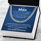 My Man, We Saved the Best For Last - Cuban Link Chain, Birthday Gift for Boyfriend, Husband, Anniversary, Father's Day, hgs012.4