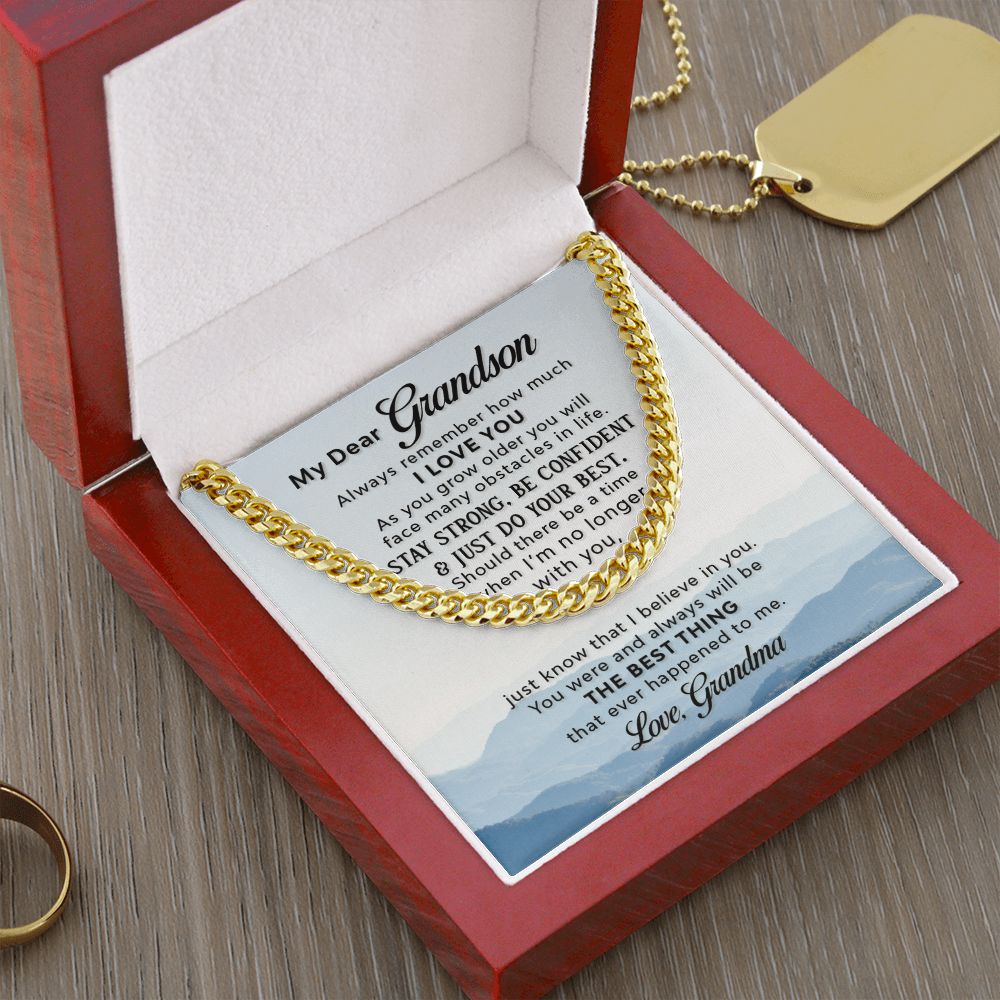 Grandson Gift from Grandma, Cuban Link Chain