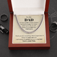To my Dad from Son, so much of me, Cuban Link Chain - Father's Day Gift for Dad | Birthday gift for Dad, hgs018
