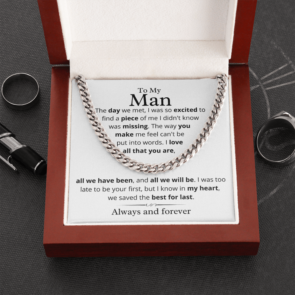 My Man, We Saved the Best For Last - Cuban Link Chain, hgs012.9