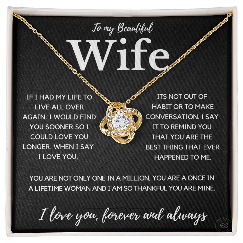 My Beautiful Wife, Once in a Lifetime
