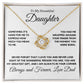 My Daughter, love Dad - Love Knot Necklace, hgs037.3