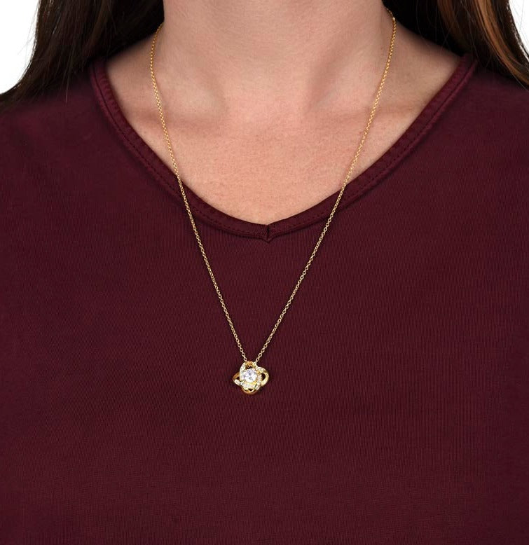 Mom, you mean the world to me - Love Knot Necklace, yl txt