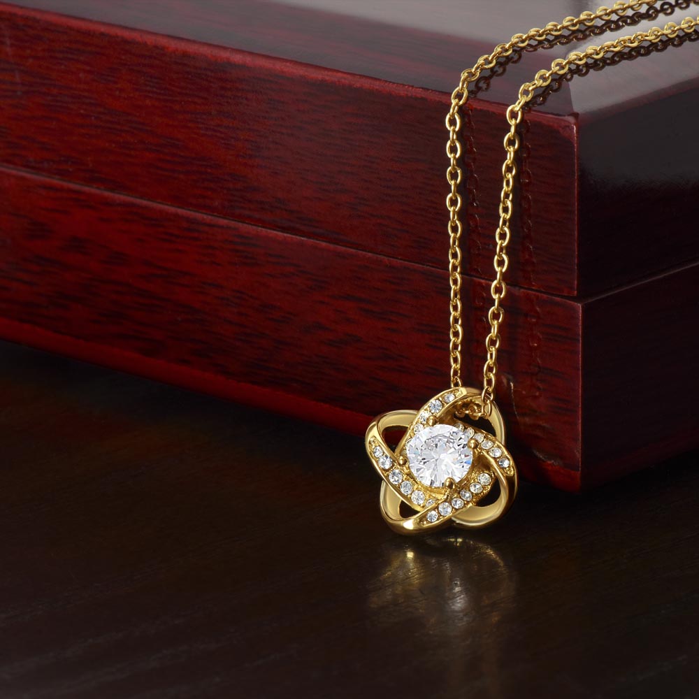 Mom, you mean the world to me - Love Knot Necklace, yl txt
