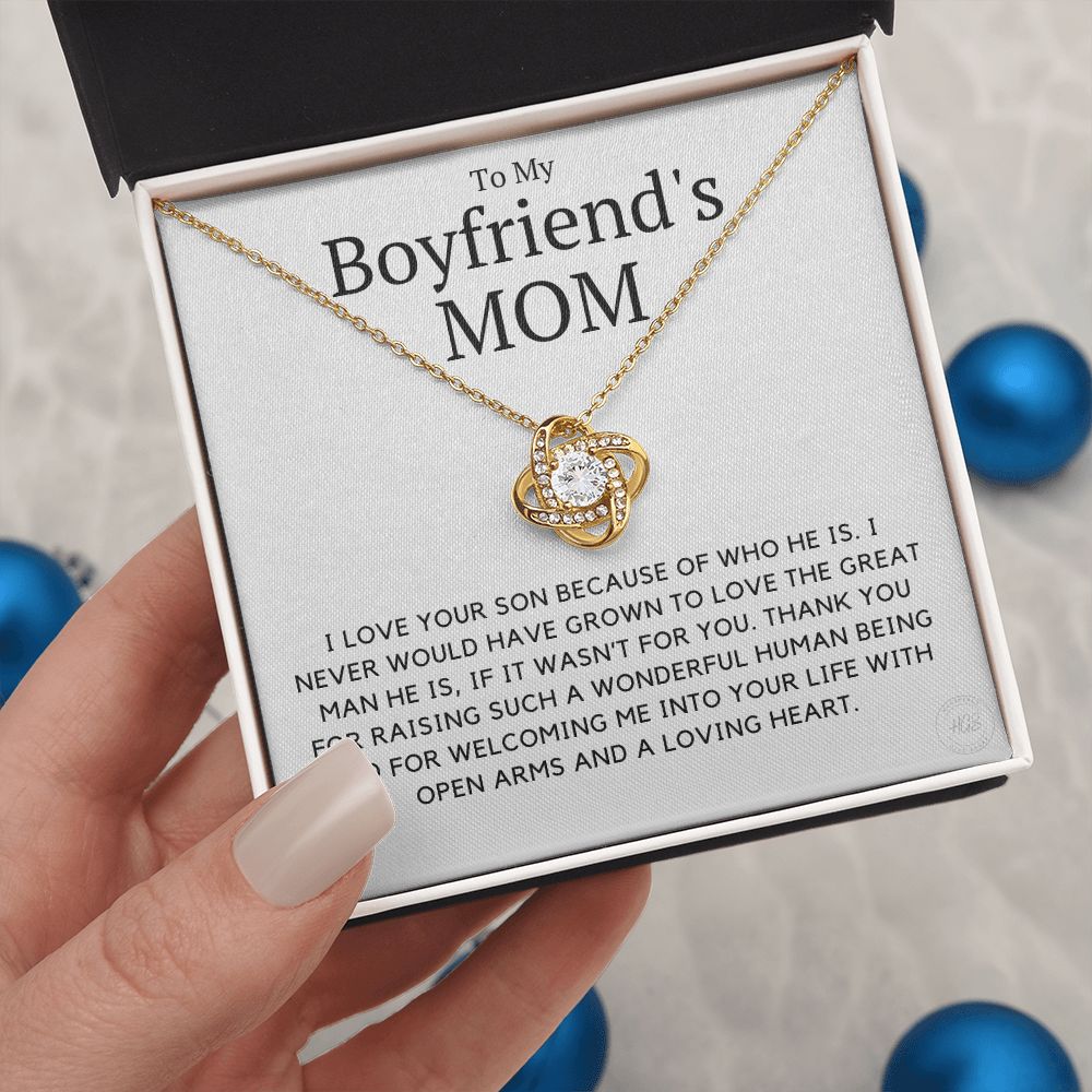 To My Boyfriend's Mom, Thank You For Raising The Perfect Man - Love Kn –  Winkette Creations