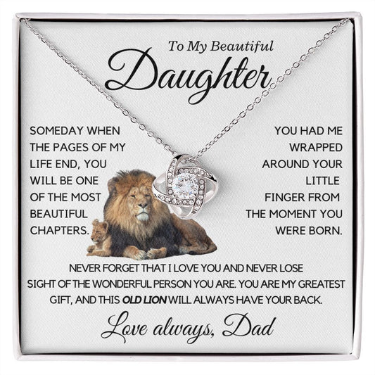 My Beautiful Daughter, My Greatest Gift, this Old Lion. 37.1.1