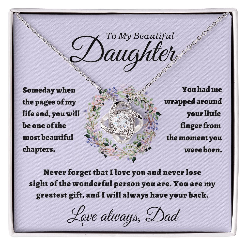 Daughter from Dad, Beautiful Chapters Love Knot Gift Set