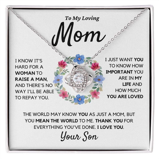 Mom Gift, from Son, Thank You