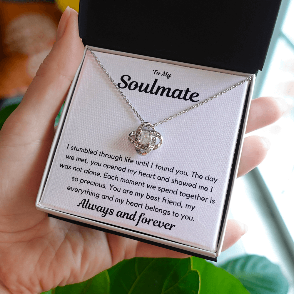 My Soulmate, my Everything - Love Knot Necklace, hgs026