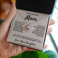 Amazing Mom, you mean the world to me - Love Knot Necklace, hgs040.1