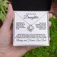 My Daughter, love Dad - Love Knot Necklace, hgs037.3