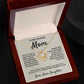 Amazing Mom, you mean the world to me - Love Knot Necklace, hgs040.1