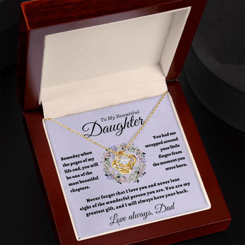 Daughter from Dad, Beautiful Chapters Love Knot Gift Set