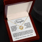 My Daughter, wrapped around your finger, love Dad - Love Knot Necklace, hgs037.2