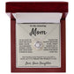 Amazing Mom, you mean the world to me - Love Knot Necklace, hgs040.1