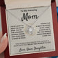 Amazing Mom, you mean the world to me - Love Knot Necklace, hgs040.1