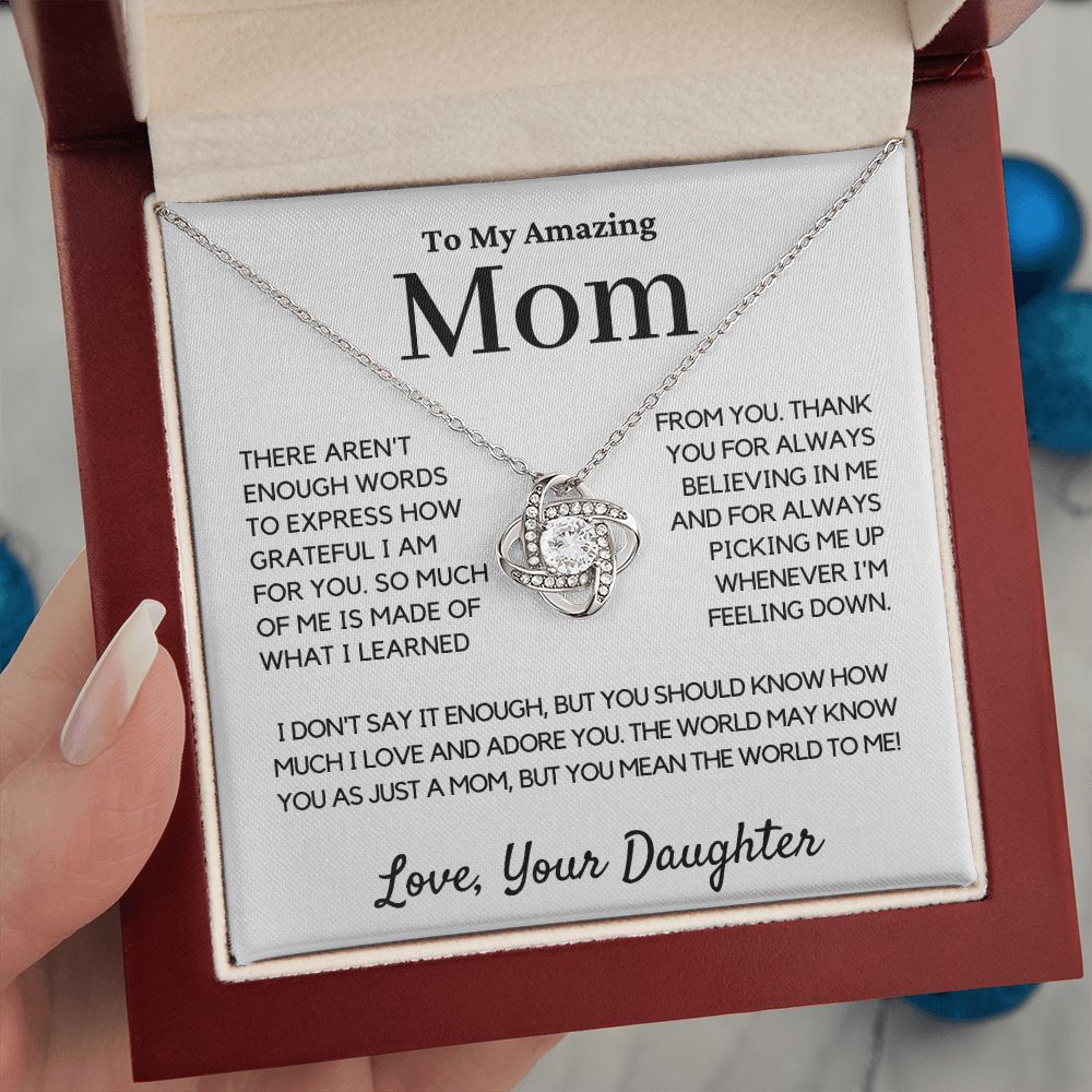 mom gift from daughter, not enough words