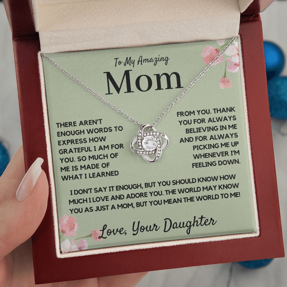 Mom Gift from Daughter Mom Gift, Mom Necklace, Mom Birthday Gift from Daughter, Mom Gift from Son, Mother's Day Gifts