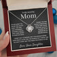 mom love knot necklace gift