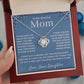 mom love knot necklace gift