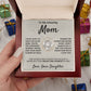 Amazing Mom, you mean the world to me - Love Knot Necklace, hgs040.1