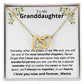 Granddaughter, someday when the pages of my life - Interlocking Hearts Necklace, hgs028.4.1, gift from Mema
