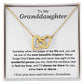 Granddaughter, I'll always be there - Interlocking Hearts Necklace, hgs028.5,xxx