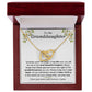 Granddaughter, keep me in your heart, from LUNA - Interlocking Hearts Necklace, hgs028.4.2