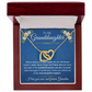 Granddaughter, keep me in your heart - Interlocking Hearts Necklace, hgs028.2
