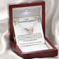 Granddaughter, keep me in your heart - Interlocking Hearts Necklace, hgs028.3
