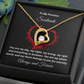 To My Precious Soulmate, My Heart belongs to You - 18K Gold Finish Forever Love Valentine necklace black/gold