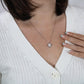 To Mother-in-Law from Daughter - Love Knot Necklace, wht