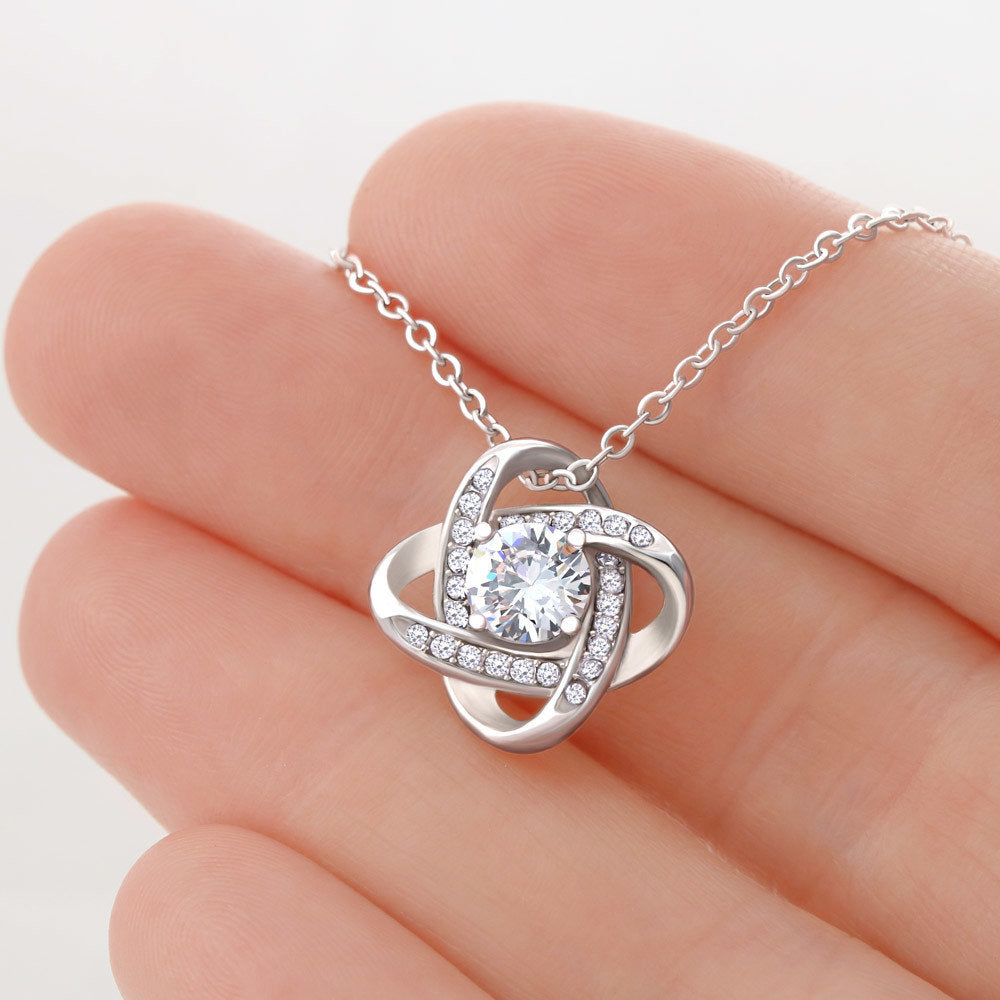 mom love knot necklace gift