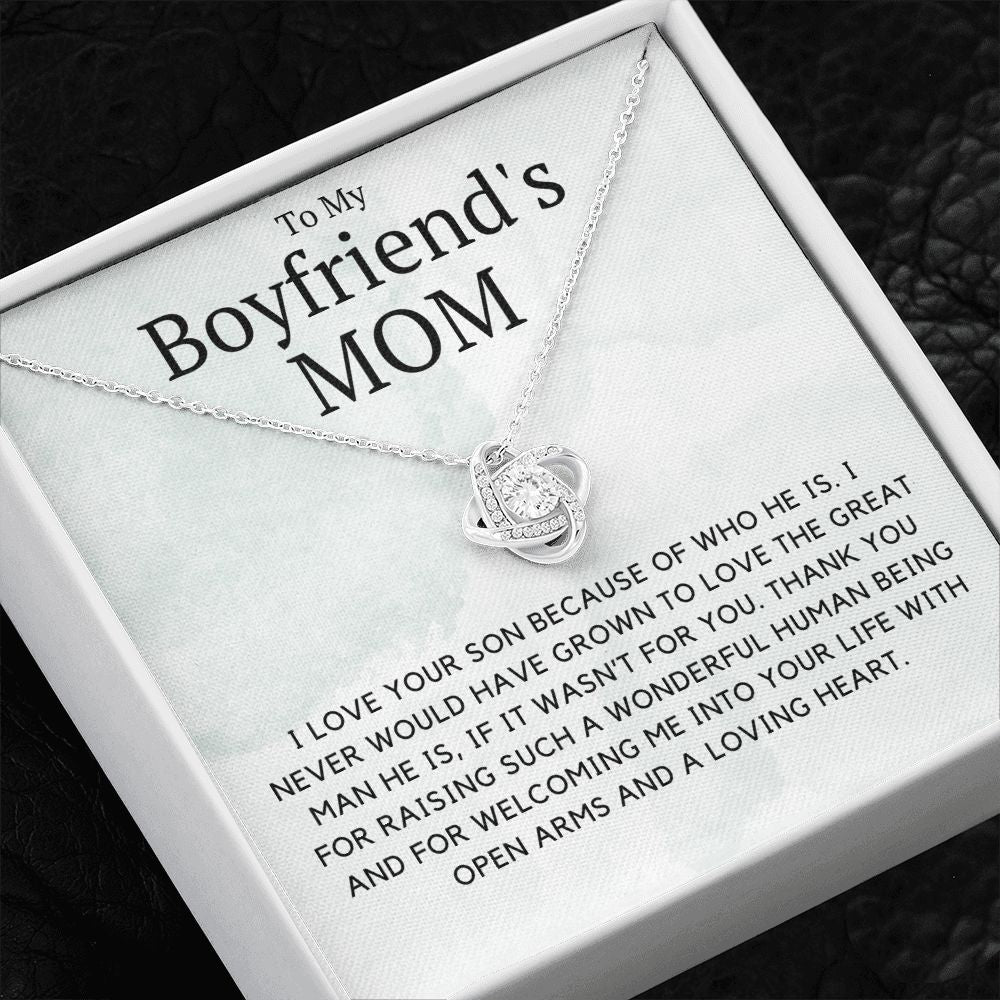 Birthday Gifts for Boyfriends Mom, to My Boyfriend's Mom Necklace, Christmas  Gift for Boyfriends Mom 