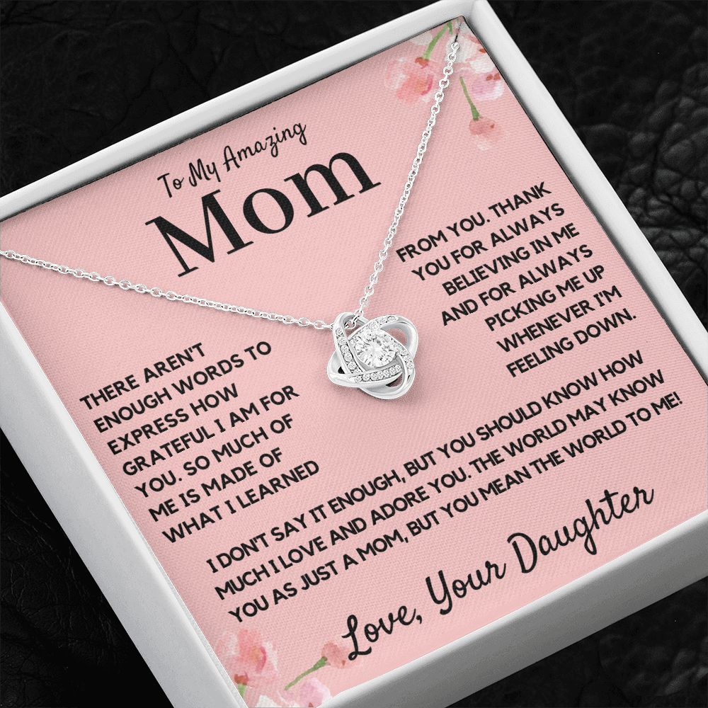 Mom Gift from Daughter Mom Gift, Mom Necklace, Mom Birthday Gift from Daughter, Mom Gift from Son, Mother's Day Gifts
