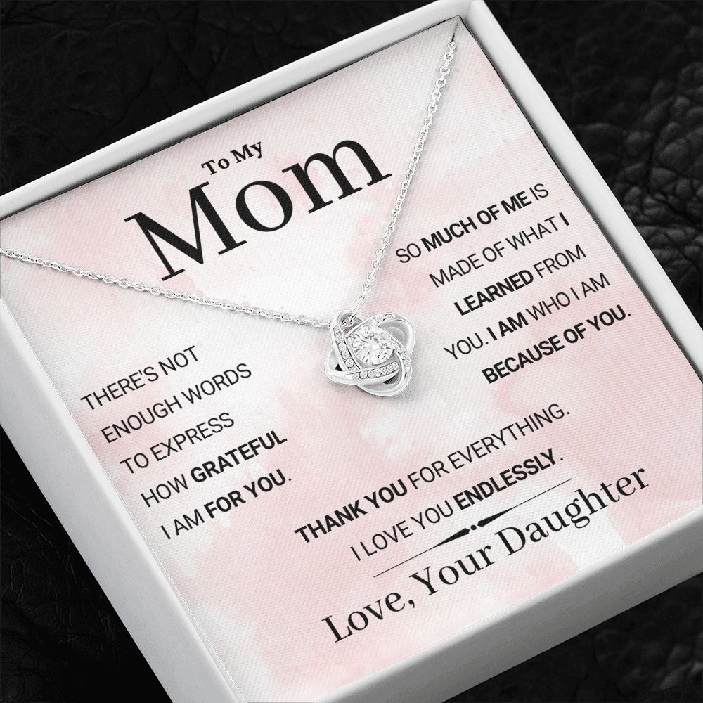 Mom, I love you endlessly, from daughter | soft pink clouds