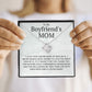 My Boyfriend's Mom, I love your son because of you, 110922.1 | Christmas Present for Boyfriend Mother, Birthday, Mother's Day Gift for Bf Mom