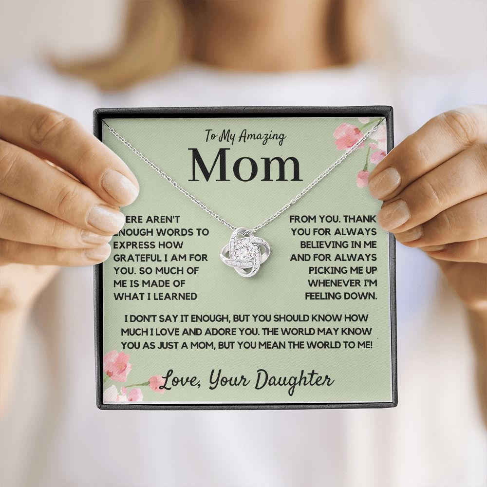 Mom Gift from Daughter Mom Gift, Mom Necklace, Mom Birthday Gift from Daughter, Mom Gift from Son, Mother's Day Gifts