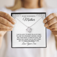 Wonderful Mother from Son - Love Knot Necklace, wht, stnl