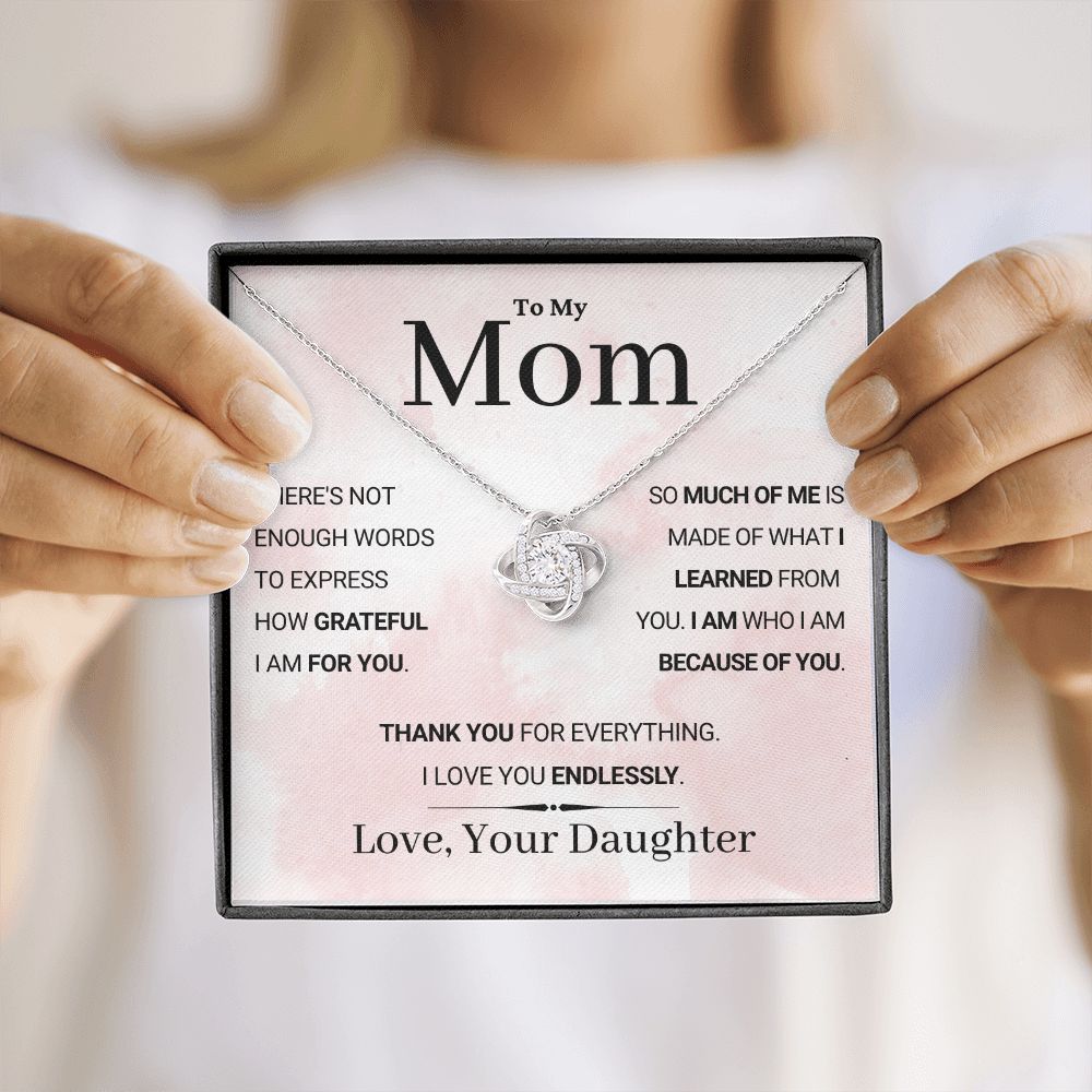 Mom, I love you endlessly, from daughter | soft pink clouds