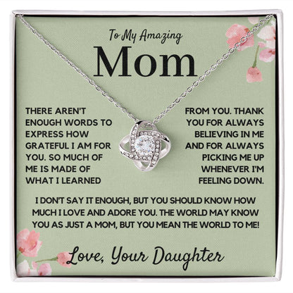 Mom Gift from Daughter Mom Gift, Mom Necklace, Mom Birthday Gift from Daughter, Mom Gift from Son, Mother's Day Gifts