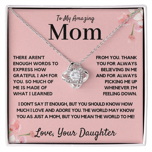 Mom Gift from Daughter Mom Gift, Mom Necklace, Mom Birthday Gift from Daughter, Mom Gift from Son, Mother's Day Gifts