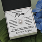 Amazing Mom, you mean the world to me, from Daughter - Love Knot Necklace, wht