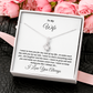 To My Wife, I want to keep loving you - Alluring Beauty necklace, wht