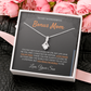 Wonderful Bonus Mom from Son - Alluring Beauty Necklace, blk, org