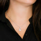 Wonderful Bonus Mom from Son - Alluring Beauty Necklace, blk, org