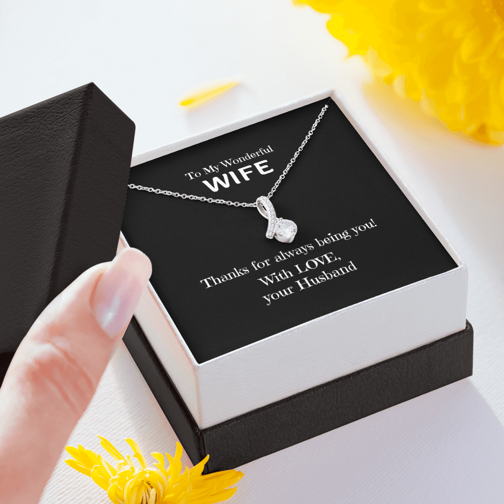 To My Wonderful Wife necklace