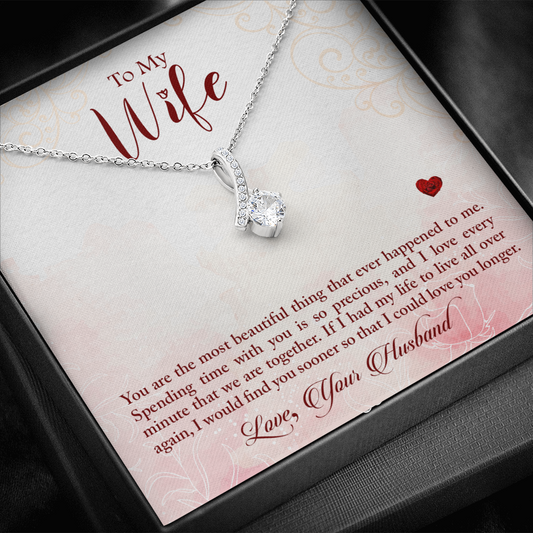 You are the most beautiful thing- Alluring Beauty necklace