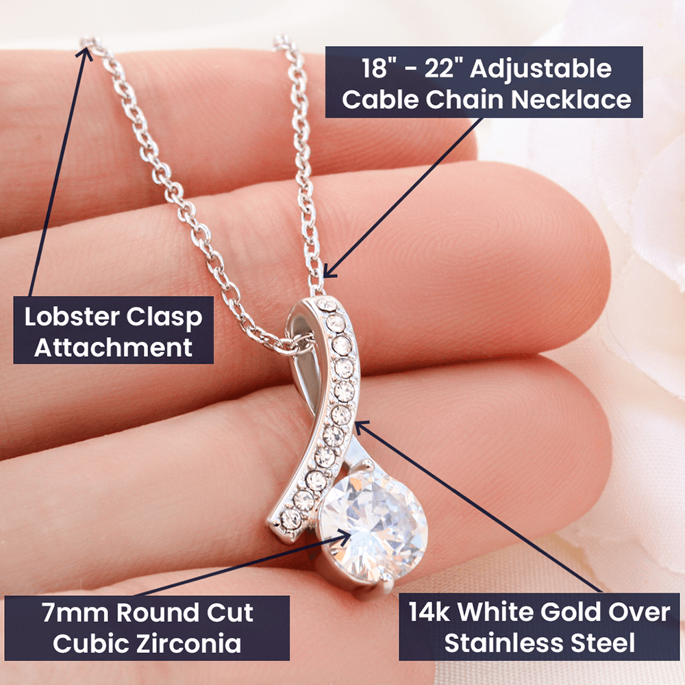To My Precious Daughter from Mom, You'll never outgrow my heart - Alluring Beauty Necklace | Graduation | Engagement | Moving Out | New Home
