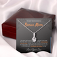 Wonderful Bonus Mom from Son - Alluring Beauty Necklace, blk, org